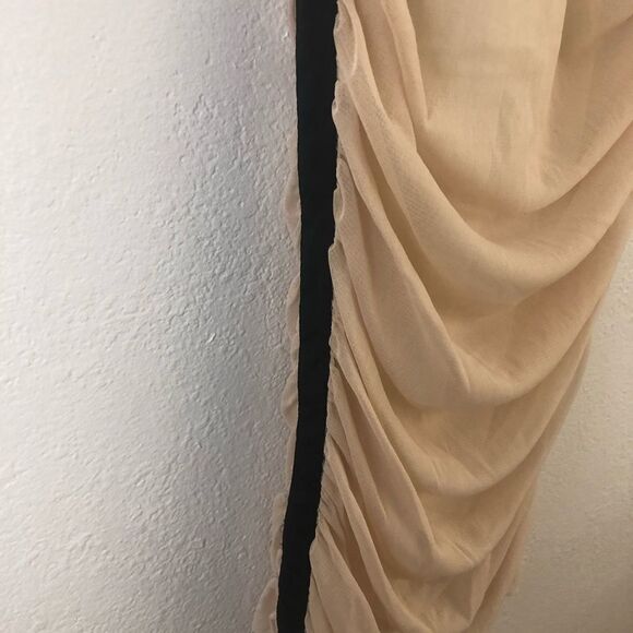 Lush Sexy Strappy mesh Ruched Bodycon dress M - Picture 4 of 6